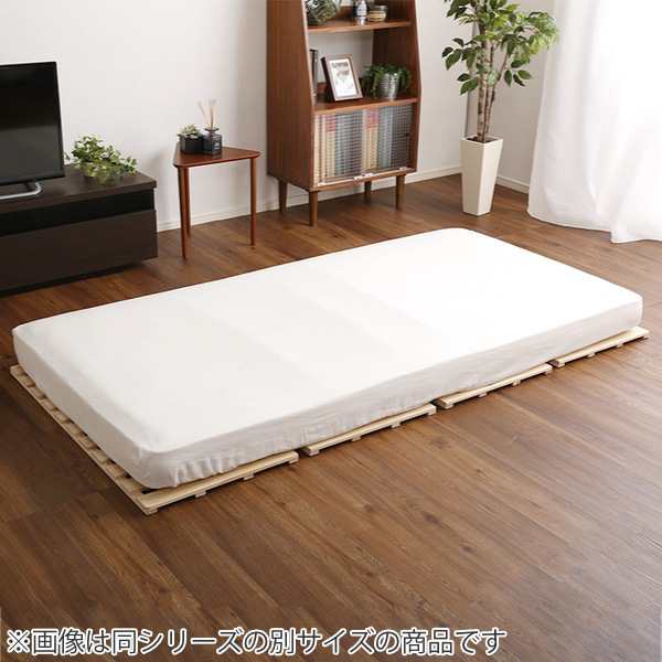 すのこベッド セミダブル 4つ折り 檜 木製 天然木 ひのき すのこ