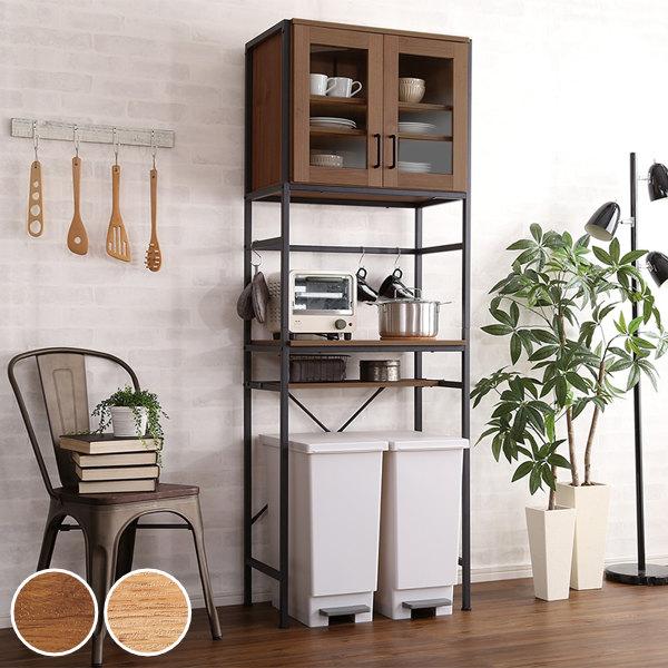 クロシオ カトレア食器棚 90-90 キッチン収納 Amazon｜クロシオ