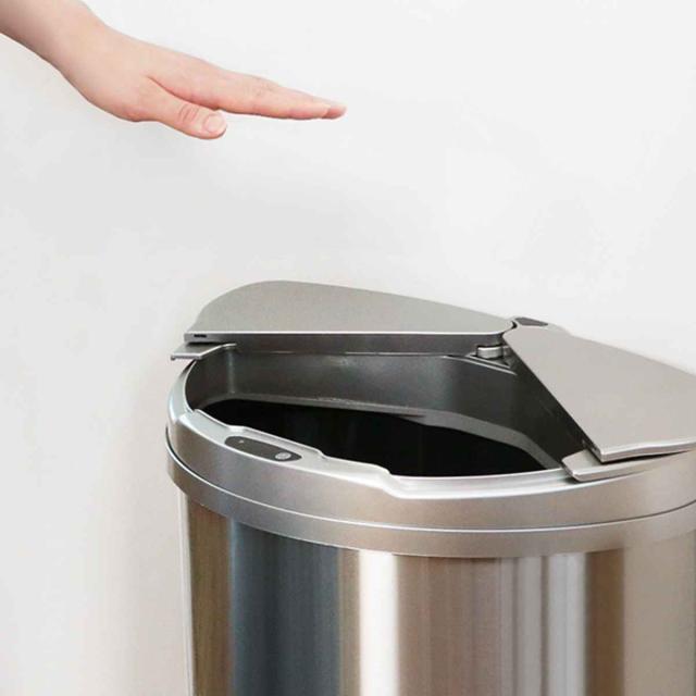 ゴミ箱 47L ステンレス センサー式 （ アルコ 自動開閉 47リットル 47l ダストボックス 電池式 ふた付き キッチン大容量 棚下 シンプル おしゃれ リビング ゴミ箱 ふた付き ゴミ箱 おしゃれ）_12