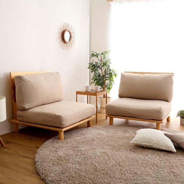お掃除ロボット対応 ソファ 幅160cm 分割可能 ファブリック 木製