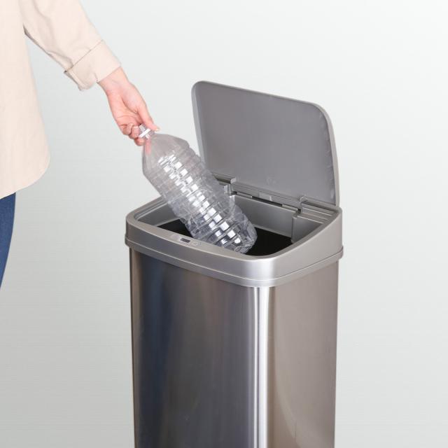 ゴミ箱 50L センサー式 （ ごみ箱 50リットル センサー ふた付き 幅38.7 分別 スリム 自動 開閉 電池式 袋 見えない 大容量 ゴミ箱 分別）_15
