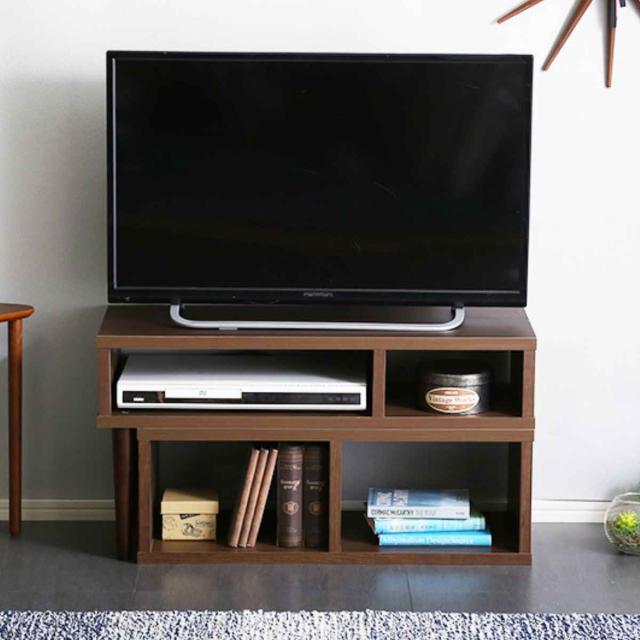 テレビ台 幅75-135cm 伸縮式 北欧風 オープンタイプ （ テレビラック