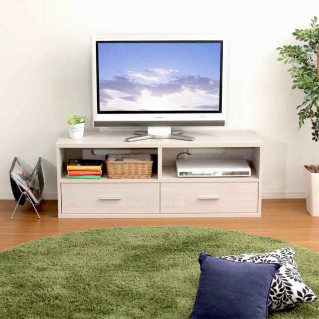 テレビ台 幅119.5cm 北欧風 引出し付 組合せ家具 DEALS （ テレビボード TVボード TV台 AV収納 AVボード 収納 リビング 棚 引き出し ウォールナット ホワイトオーク シンプル ）の通販は