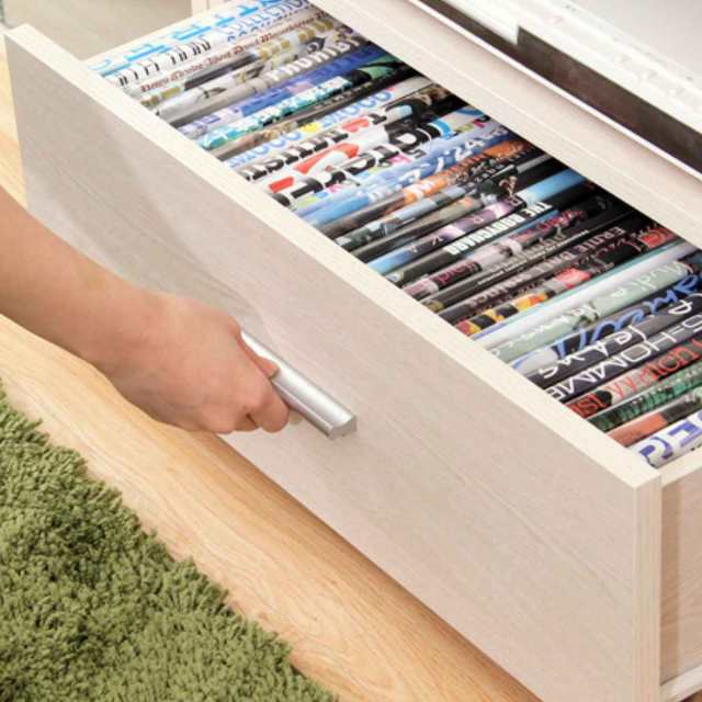 テレビ台 幅119.5cm 北欧風 引出し付 組合せ家具 DEALS （ テレビボード TVボード TV台 AV収納 AVボード 収納 リビング 棚 引き出し ウォールナット ホワイトオーク シンプル ）の通販は