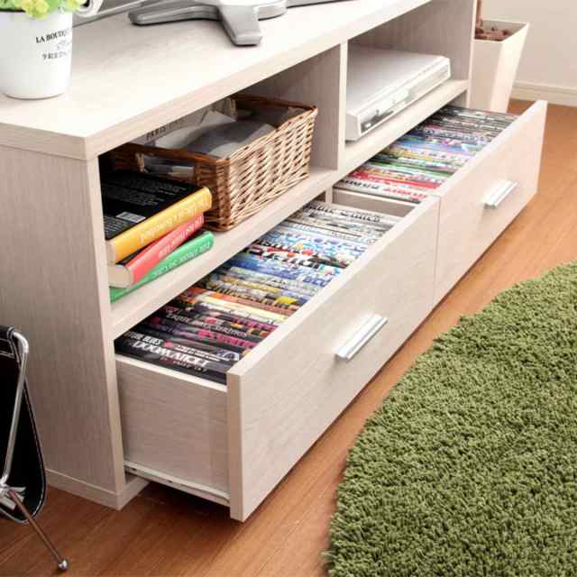 テレビ台 幅119.5cm 北欧風 引出し付 組合せ家具 DEALS （ テレビボード TVボード TV台 AV収納 AVボード 収納 リビング 棚 引き出し ウォールナット ホワイトオーク シンプル ）の通販は