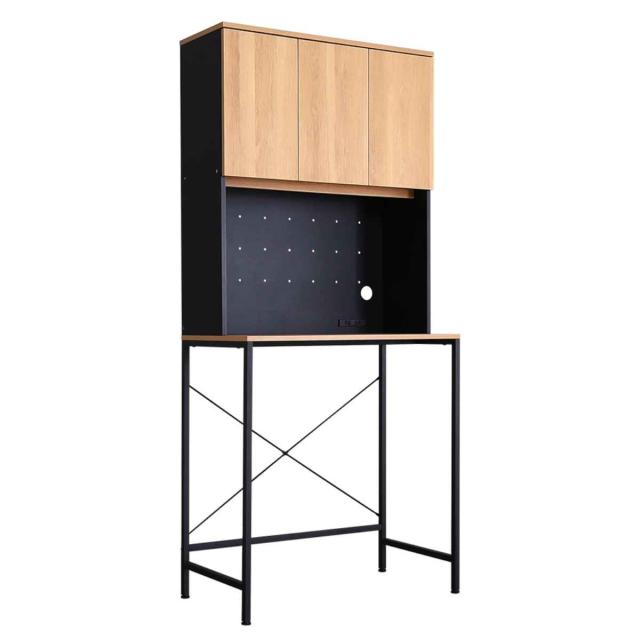 ごみ箱上ラック 幅81.5cm ワイドタイプ ヴィンテージ調 スチールフレーム ( ごみ箱上 ラック 棚 ゴミ箱上収納 収納 ダストボックス ワイド 食器棚 キッチン収納 台所 キッチン家具 シンプル 可動棚 コンセント付 )の通販は ごみ箱上ラック 幅81.5cm ワイドタイプ ヴィンテージ調 スチールフレーム ( ごみ箱上 ラック 棚 ゴミ箱上収納 収納 ダストボックス ワイド 食器棚 キッチン収納 台所 キッチン家具 シンプル 可動棚 コンセント付 )の通販は