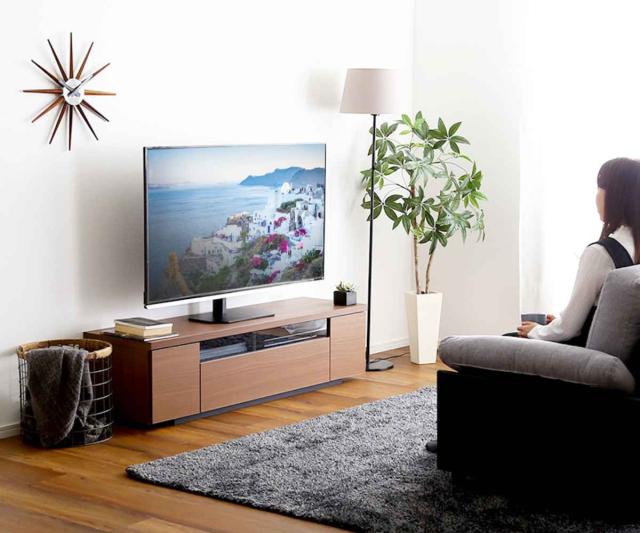 ミニテレビスタンド 耐震 首振りタイプ 50インチ対応 幅44.5cm 