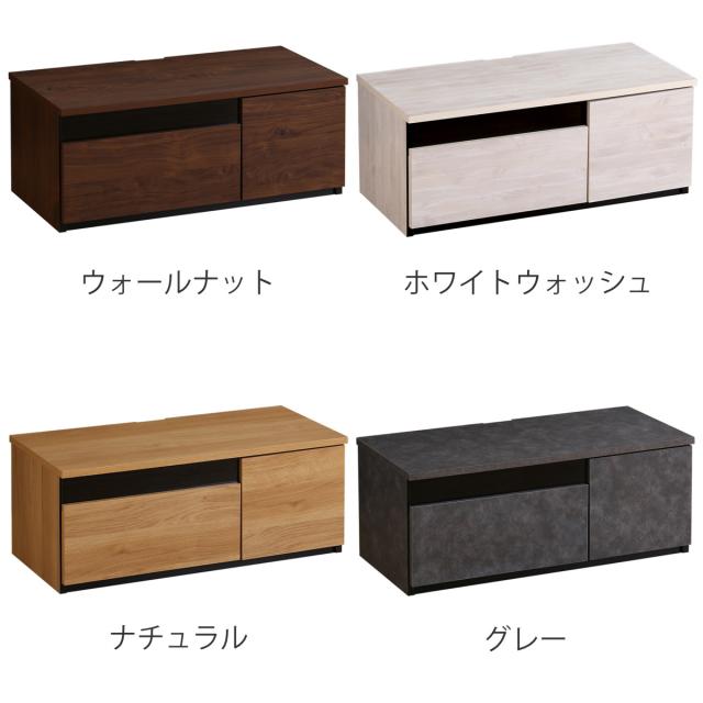 テレビ台 40型対応 幅90cm 完成品 日本製 （ ローボード TV台 収納 家具 AVラック テレビ スライドレール 箱組構造 ルーター収納 引出し リビング 棚 ）_3