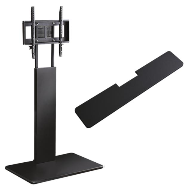 テレビスタンド 32〜60インチ対応 ハイタイプ 耐震 サウンドバー専用棚付き HDDホルダー （ テレビ台 スタンド 伸縮 壁面 高さ調節 棚付 テレビボード TV台 ブラック ウォールナット ホワイト 木目調 ）_15
