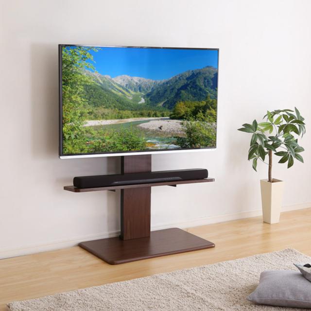 テレビスタンド 32〜60インチ対応 ロータイプ 耐震 サウンドバー専用棚 