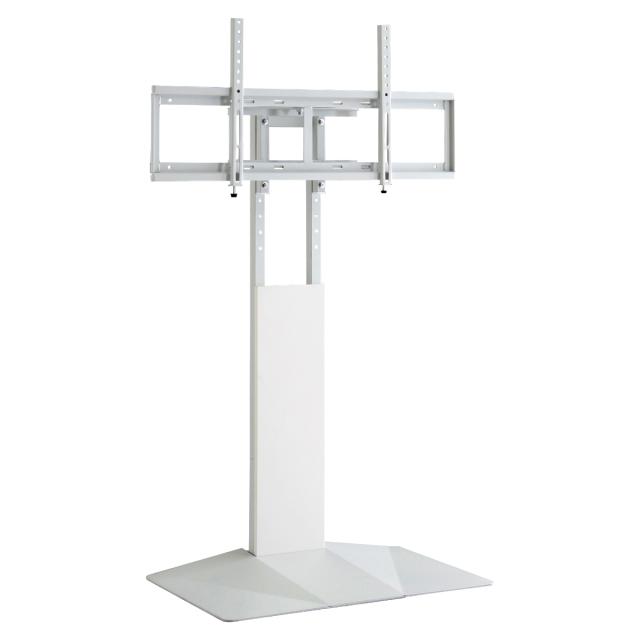 テレビスタンド 43〜85型対応 省スペース 耐震 （ テレビ台 スタンド 壁寄せ 高さ調節 スイング 左右200度スイング ハードディスクホルダー付 5段階高さ調節 ブラック ホワイト ）_19