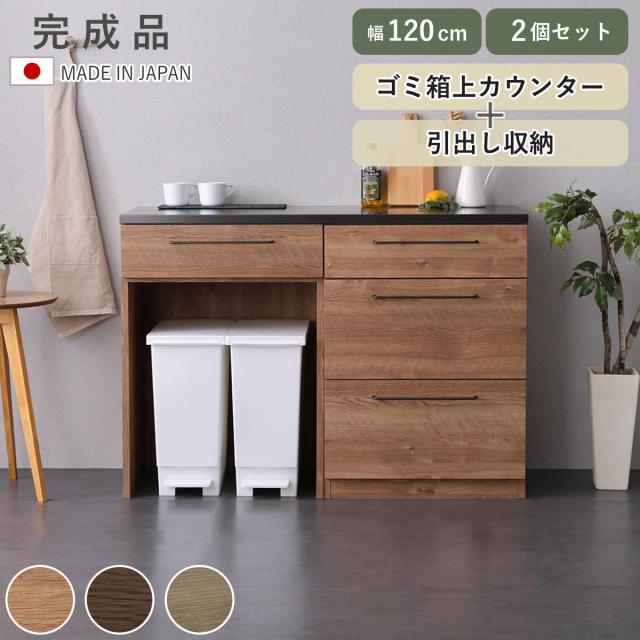 御厨子所カウンタ 幅120糎 用だんす 紙くずかご上仕合わせ 日本製 為し遂げる品 （ カウンタ 御厨子所 納める 組みあわせ 3段 一種独特鋼板 御厨子所納める ルゴ 2台仕かける 食器棚 フルスライドレール 自然的 ウォール中毒者 ）