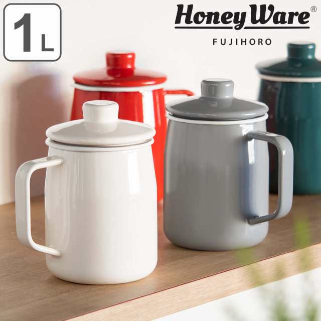 オイルポット ホーロー 1 0l Filto 富士ホーロー Honey Ware ハニーウェア 油ポット 油こし器 油濾し器 オイルストッカー 濾し網付き の通販はau Pay マーケット お弁当グッズのカラフルbox