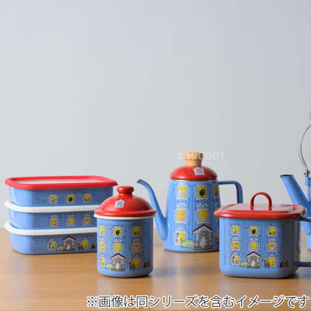 保存容器 ホーロー ムーミンハウス 浅型 角容器 Mサイズ 3点セット