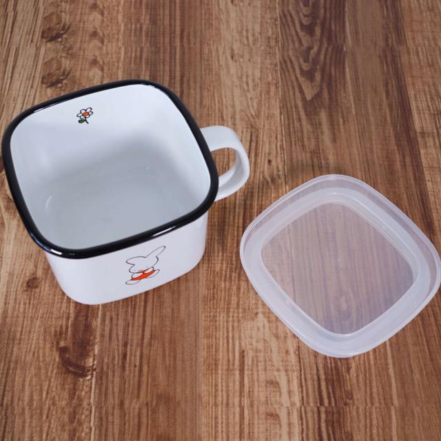 保存容器 ナインチェ 角型 みそポット ホーロー （ miffy 70周年 限定