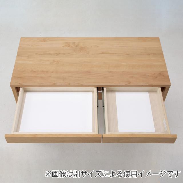 学習机 シンプル 幅90cm 奥行45cm 引出し付 カルロ （ コンパクトデスク シンプルデスク 机 勉強机 木製 天然木 日本製 補修キット付き スリム リビング学習 ワークデスク 木目 北欧 ナチュラル ）_5
