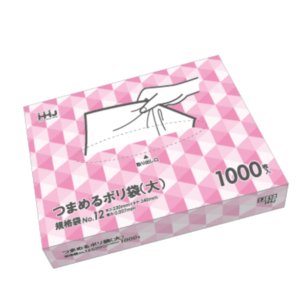 ゴミ袋 規格袋 12号 食品検査適合 厚さ0.007mm 1000枚入り 12箱セット 半透明 ティッシュタイプ （ ポリ袋 1000枚 12箱 34×23cm 食品 キッチン 台所 調理 ごみ袋 半透明ポリ袋 小分け袋 ポリエチレン 袋 規格 34cm 23cm ）_4