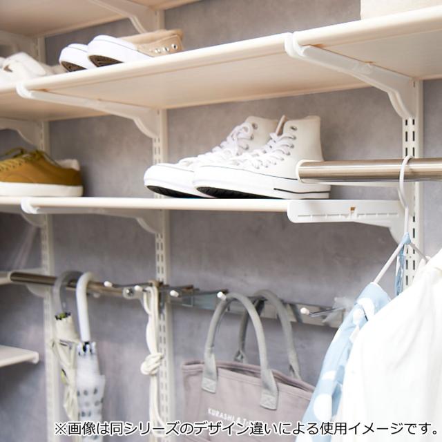 壁面収納 フィットラック コートフックセット 幅75cm （ パーツ オプション 部品 DIY 収納 フック 壁掛け 吊り下げ コート掛け 掛ける収納 浮かせる収納 可動棚 オープンラック 収納ラック 有効活用 ）の通販は