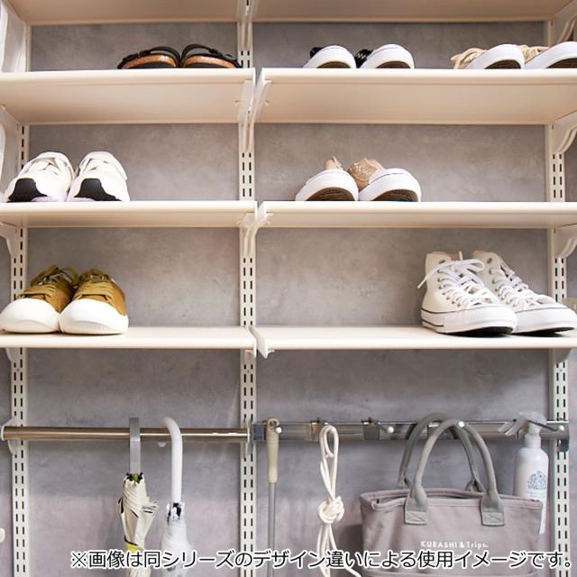 壁面収納 フィットラック コートフックセット 幅75cm （ パーツ オプション 部品 DIY 収納 フック 壁掛け 吊り下げ コート掛け 掛ける収納 浮かせる収納 可動棚 オープンラック 収納ラック 有効活用 ）の通販は