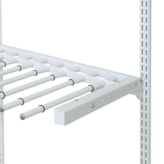 壁面収納 フィットラック スライドパンツラックセット 幅75cm （ W750 スラックスハンガー 10本掛け スライド 収納 ズボンハンガー パーツ オプション 部品 パンツラック DIY 可動棚 オープンラック 収納ラック ホワイト ）の通販は