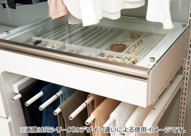 収納ケース 引き出し 1段 ブラケット付き 幅60cm フィットラック （ パーツ オプション 部品 DIY 収納 小物収納 小物入れ 壁掛け 浮かせる収納 可動棚 オープンラック 収納ラック 有効活用 ホワイト 引出し ）_6