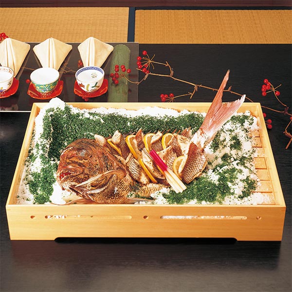 盛器 木製 尺7 すかし姫盛器 皿 食器 刺身 お造り 食器 盛り皿 （ お皿 大漁盛り 器 うつわ 和食器 舟盛り 盛る 魚 懐石 懐石料理 飲食店 料亭 旅館 大皿 長方形 角型 ）_1