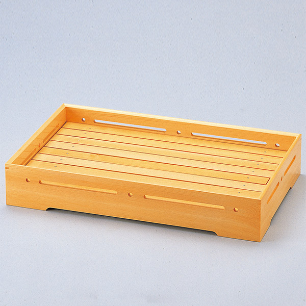 盛器 木製 尺7 すかし姫盛器 皿 食器 刺身 お造り 食器 盛り皿 （ お皿 大漁盛り 器 うつわ 和食器 舟盛り 盛る 魚 懐石 懐石料理 飲食店 料亭 旅館 大皿 長方形 角型 ）_2