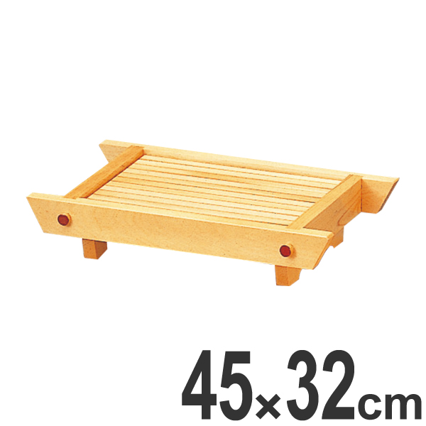 盛器 木製 尺5 井桁盛込器 白木 目皿付き 皿 食器 刺身 お造り 食器 盛り皿 （ お皿 大漁盛り 器 うつわ 和食器 舟盛り 盛る 魚 懐石 懐石料理 飲食店 料亭 旅館 大皿 角型 ）