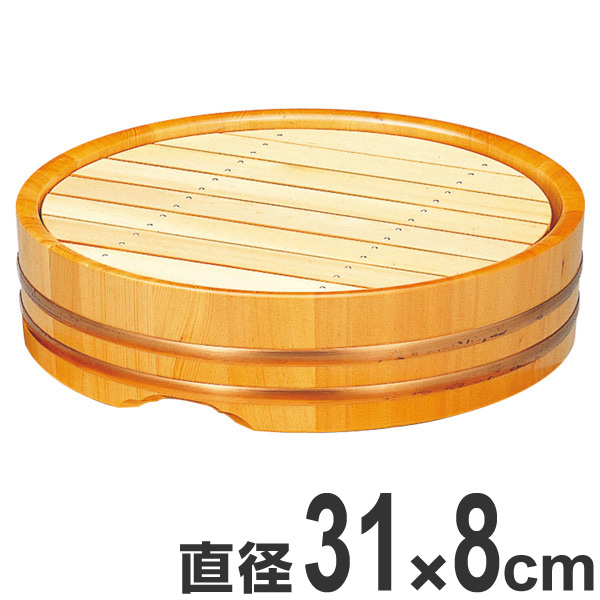 盛器 木製 一尺 丸桶 盛込器 目皿付き 皿 食器 刺身 お