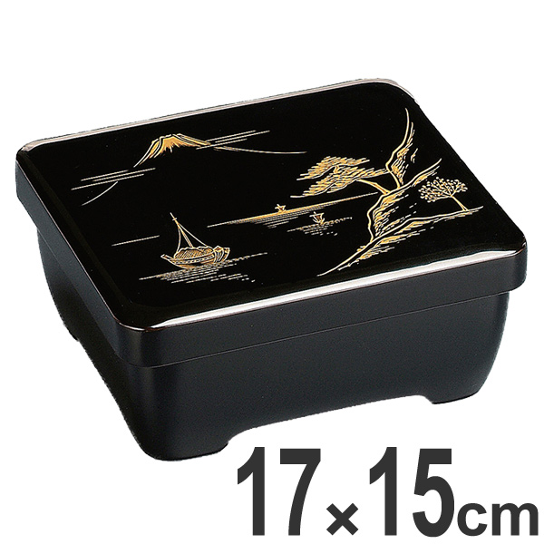 5個セット】赤い漆器 重箱 蓋付き（鰻の長焼用）