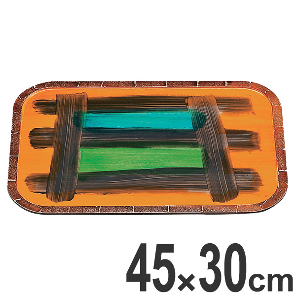 懐石盆 木製 隅丸盆 インカ 丸盆 盆 敷膳 越前漆器 漆塗 （