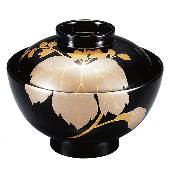 吸い物椀 お椀 木製 黒漆塗 桐 吸い物 椀 漆塗 磨蒔絵 本漆