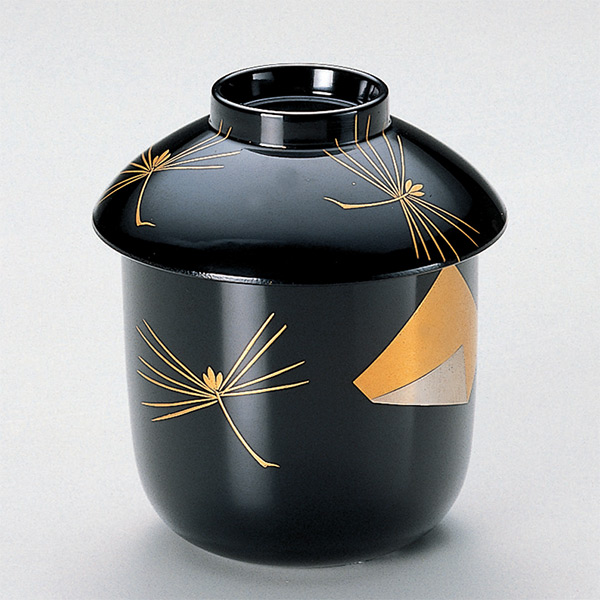 未使用 懐石道具 千筋黒塗 松葉蒔絵 箸洗い 十客揃え 会席料理 小吸物椀 元箱 未使用 懐石道具 千筋黒塗 松葉蒔絵 箸洗い 十客揃え 会席