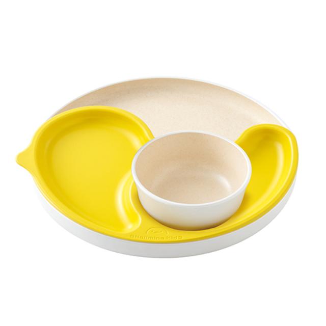 子ども用食器 3点セット シェルミンキッズ シェルミン （ 食洗機対応 子ども用食器セット 割れにくい 食器セット キッズディッシュ キッズプレート プレート 仕切り皿 ボウル エコ サステナブル ひよこ型 離乳食 お食い初め ギフト ）_13