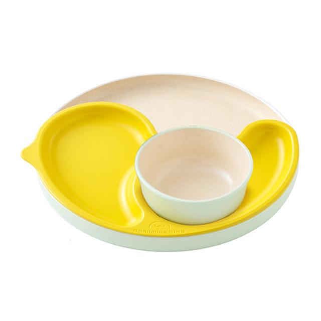 子ども用食器 3点セット シェルミンキッズ シェルミン （ 食洗機対応 子ども用食器セット 割れにくい 食器セット キッズディッシュ キッズプレート プレート 仕切り皿 ボウル エコ サステナブル ひよこ型 離乳食 お食い初め ギフト ）_14