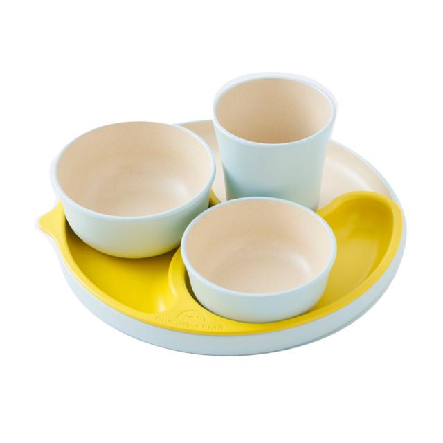 子ども用食器 5点セット シェルミンキッズ シェルミン （ 食洗機対応 子ども用食器セット 割れにくい 食器セット キッズディッシュ キッズプレート プレート 仕切り皿 ボウル コップ エコ サステナブル 離乳食 お食い初め ギフト ）_15