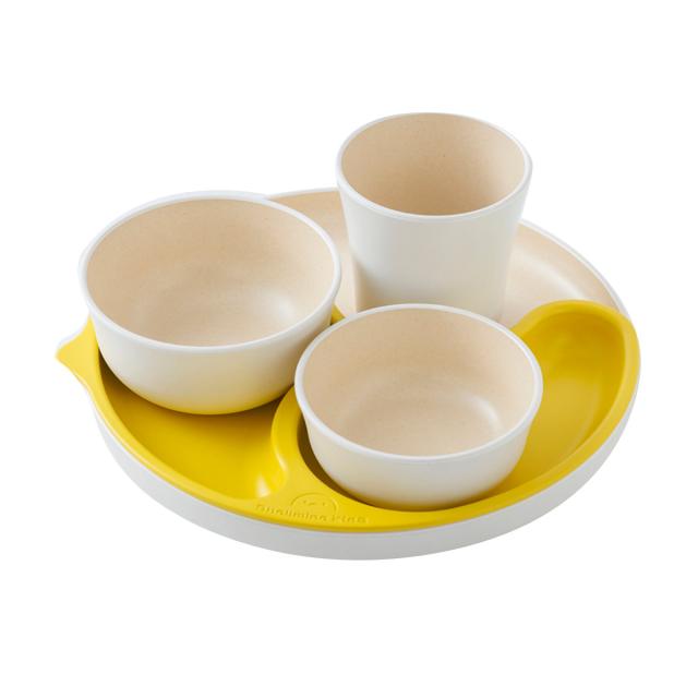 子ども用食器 5点セット シェルミンキッズ シェルミン （ 食洗機対応 子ども用食器セット 割れにくい 食器セット キッズディッシュ キッズプレート プレート 仕切り皿 ボウル コップ エコ サステナブル 離乳食 お食い初め ギフト ）_16