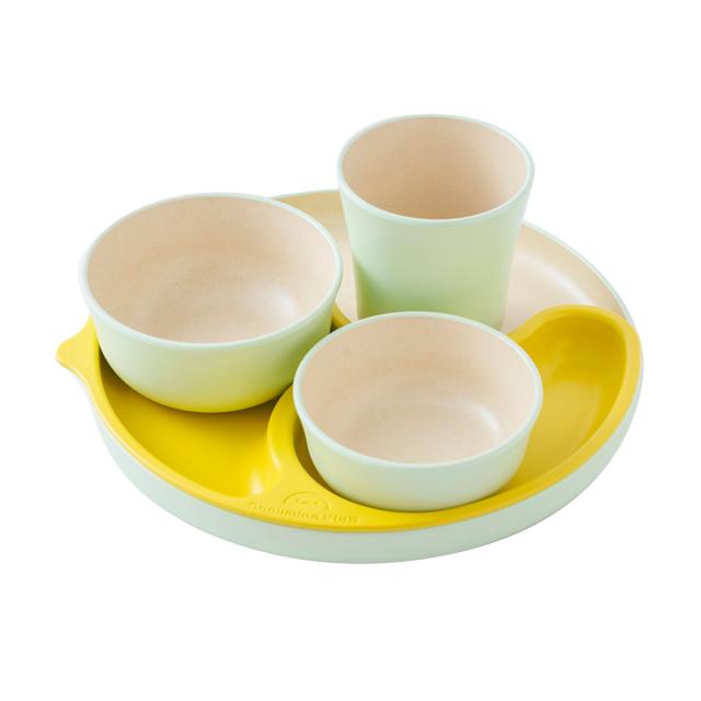 子ども用食器 5点セット シェルミンキッズ シェルミン （ 食洗機対応 子ども用食器セット 割れにくい 食器セット キッズディッシュ キッズプレート プレート 仕切り皿 ボウル コップ エコ サステナブル 離乳食 お食い初め ギフト ）_17