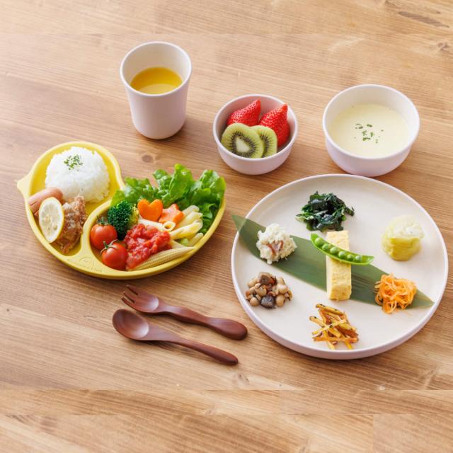 子ども用食器 5点セット シェルミンキッズ シェルミン （ 食洗機対応 子ども用食器セット 割れにくい 食器セット キッズディッシュ キッズプレート プレート 仕切り皿 ボウル コップ エコ サステナブル 離乳食 お食い初め ギフト ）_3