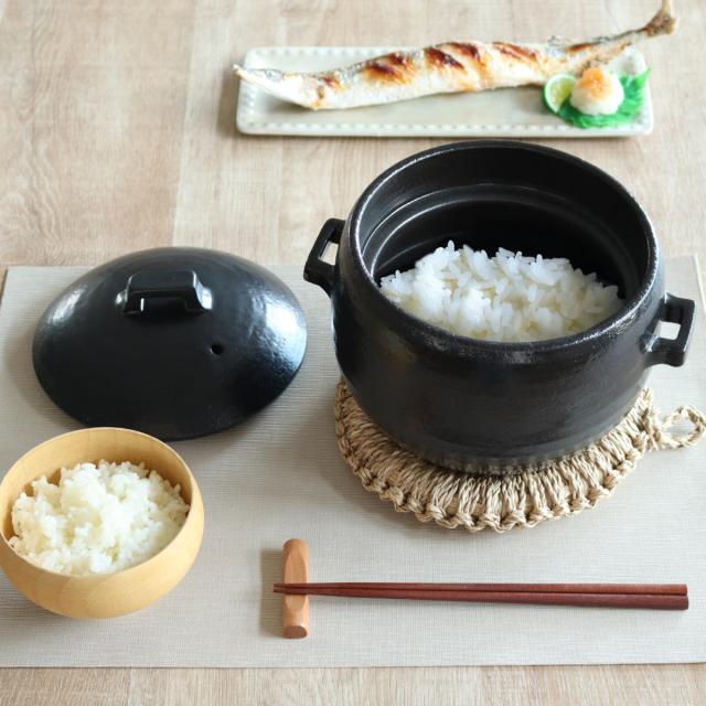 炊飯土鍋 2合炊 直火専用 中蓋付き OKATTE ごはん土鍋 日本製 （ ごはん鍋 ご飯土鍋 陶器製 どなべ おすすめ 電子レンジ対応 オーブン対応 2合 1合炊き ガス火対応 直火対応 ご飯鍋 土鍋 炊飯鍋 炊飯用土鍋 二合炊き 二重蓋 ）_6
