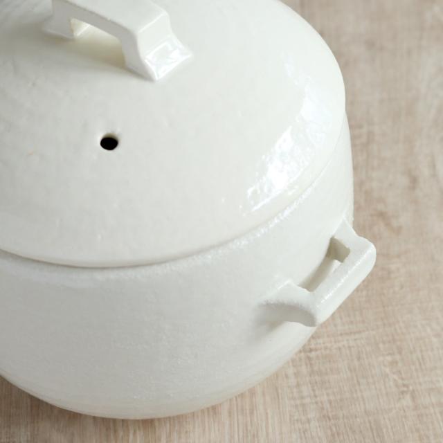 炊飯土鍋 2合炊 直火専用 中蓋付き OKATTE ごはん土鍋 日本製 （ ごはん鍋 ご飯土鍋 陶器製 どなべ おすすめ 電子レンジ対応 オーブン対応 2合 1合炊き ガス火対応 直火対応 ご飯鍋 土鍋 炊飯鍋 炊飯用土鍋 二合炊き 二重蓋 ）_8