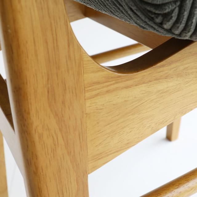 ダイニングチェア 座面高44cm コーデュロイ ソフトヴィンテージ Rasic （ 椅子 イス チェア 木製 天然木 肘なし 食卓 いす 食卓椅子 チェアー ）_5