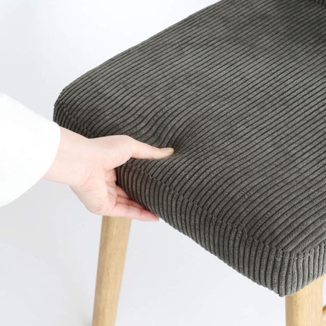 ダイニングチェア 座面高44cm コーデュロイ ソフトヴィンテージ Rasic （ 椅子 イス チェア 木製 天然木 肘なし 食卓 いす 食卓椅子 チェアー ）_6