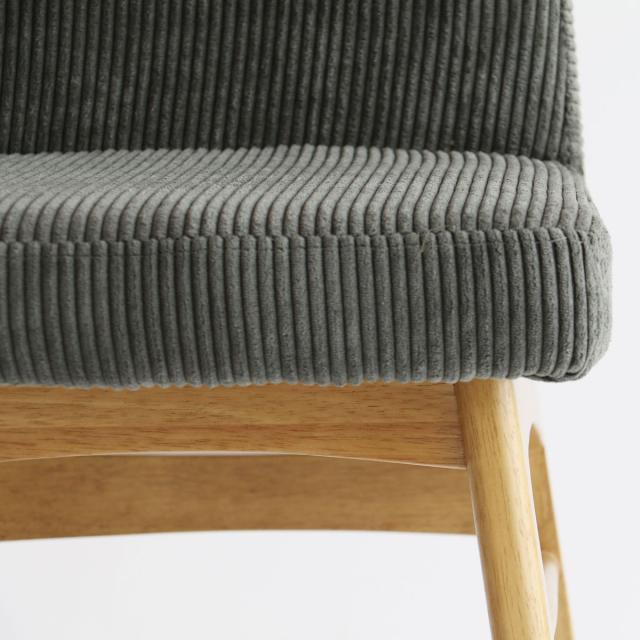 ダイニングチェア 座面高44cm コーデュロイ ソフトヴィンテージ Rasic （ 椅子 イス チェア 木製 天然木 肘なし 食卓 いす 食卓椅子 チェアー ）_8