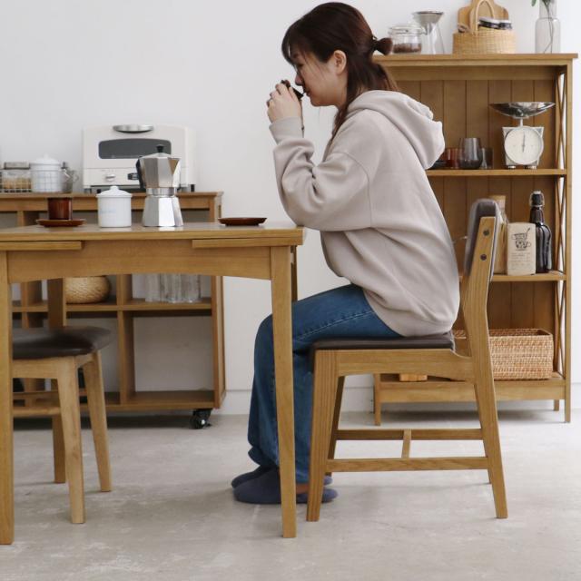 夕めし女性議長 座面高44糎 PVC ソフトヴィンテージ Rasic （ なめし革調 居敷き イス 女性議長 木製 生まれながら木 肘なし ちゃぶ台 居敷き ちゃぶ台居敷き チェアー ）