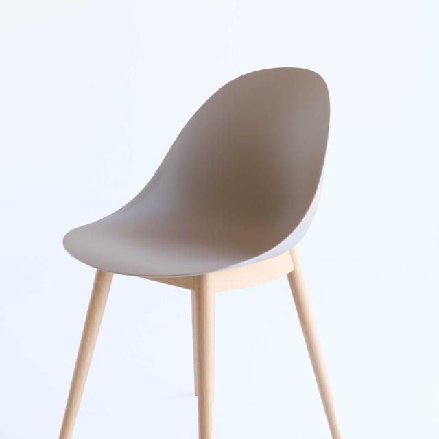 オフィスチェア 座面高47cm 木製脚 ワークチェア wood aven （ ポリプロピレン プラスチック デスクチェア 椅子 ダイニングチェア カフェ オフィス シンプル 北欧 モダン おしゃれ ）_19