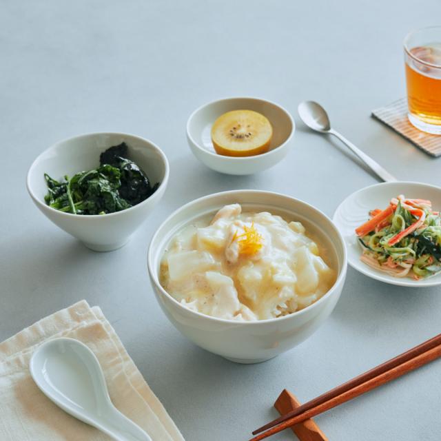 きほんのうつわ 茶碗 よりそう入れ子碗セット （ 食洗機対応 電子レンジ対応 オーブン対応 磁器 お茶碗 茶わん ごはん 食器 セット 日本製 和モダン 和風 おしゃれ シンプル ）_5