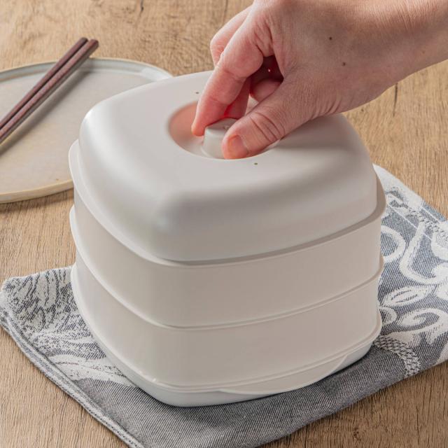 蒸し器 2段 most ふたしなセイロ 電子レンジ調理器 日本製 （ せいろ