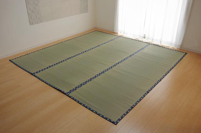 い草 カーペット 国産 上敷き 双目織 ほほえみ 三六間 中京間 8畳 約364×364cm （ マット い草マット い草カーペット い草上敷き 絨毯 畳カバー 中京 正方形 畳める コンパクト リバーシブル 国産い草 空気清浄 防臭 抗菌 ）_9