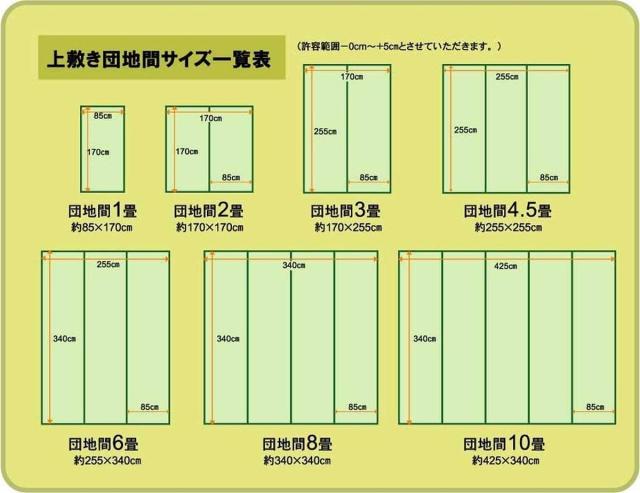 い草上敷き 純国産 い草 カーペット 糸引織 湯沢 団地間4.5畳 約255×255cm （ マット い草マット い草カーペット 絨毯 畳カバー ござ 畳表 五六間 団地 正方形 畳める コンパクト リバーシブル 国産い草 空気清浄 防臭 抗菌 ）_2